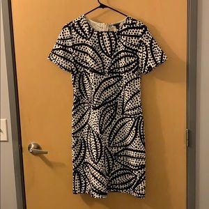 Ann Taylor black and white dress